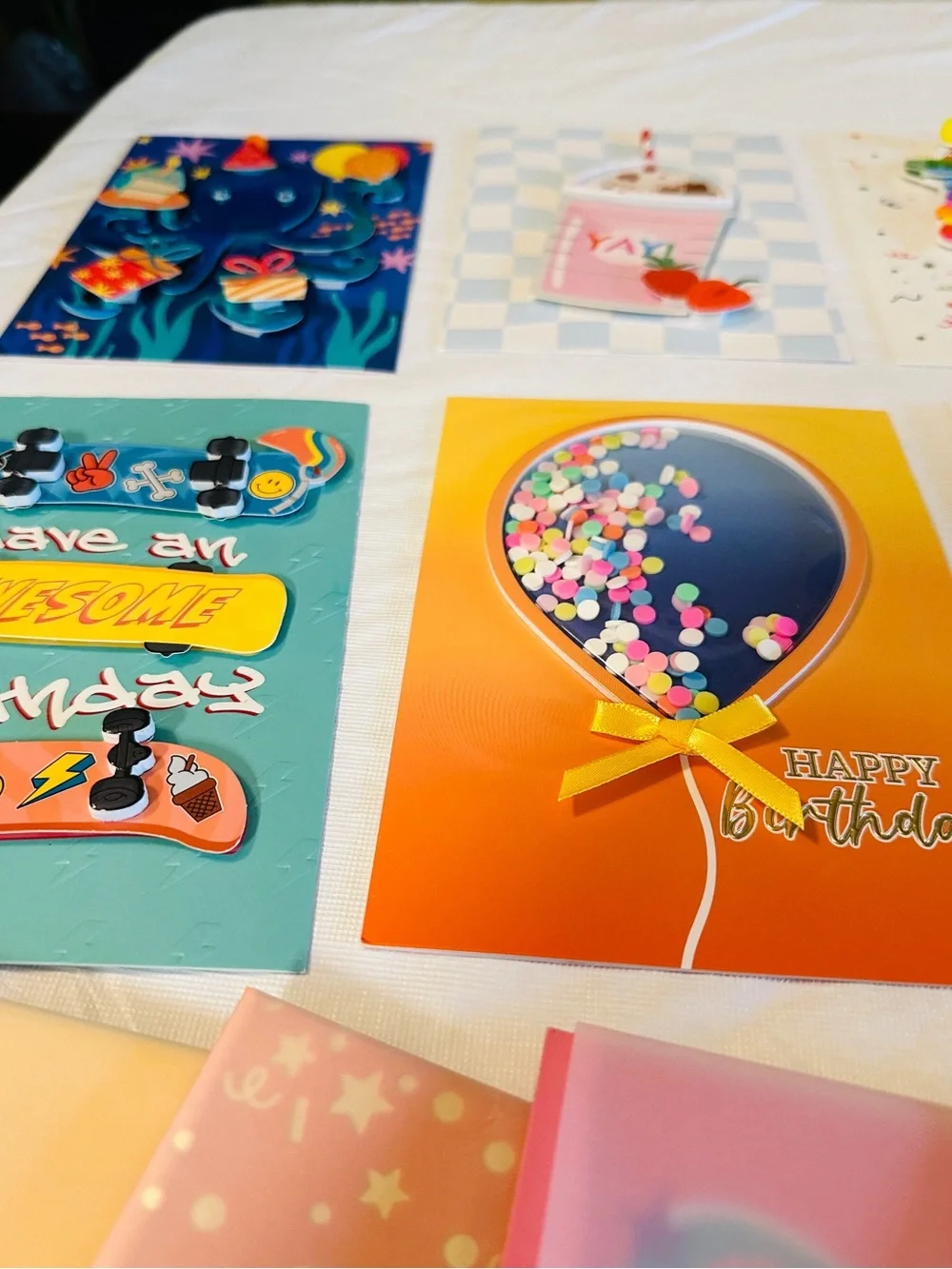 Set of 10 pcs. Hand Crafted Greeting Cards